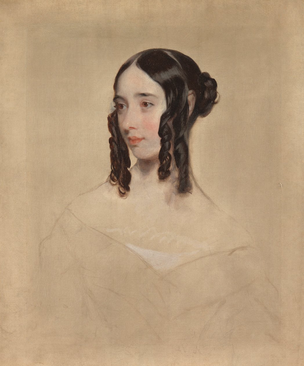 一位年轻女子的研究，1847年 作者 亨利厅