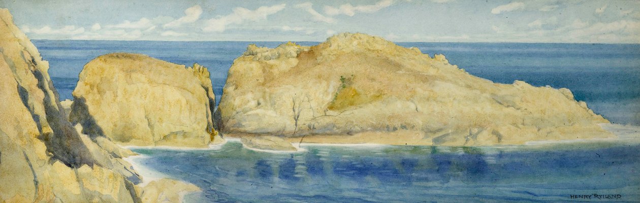 Moie de la Breniere Rocks，Sark，c.1900 作者 亨利·莱兰德