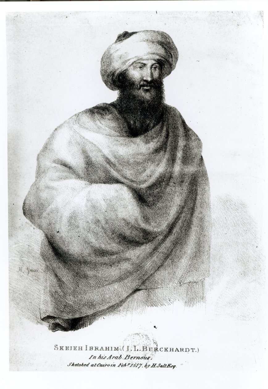 Sheikh Ibrahim或Johann Ludwig Burckhardt（1784-1817）1817年的肖像 作者 亨利盐