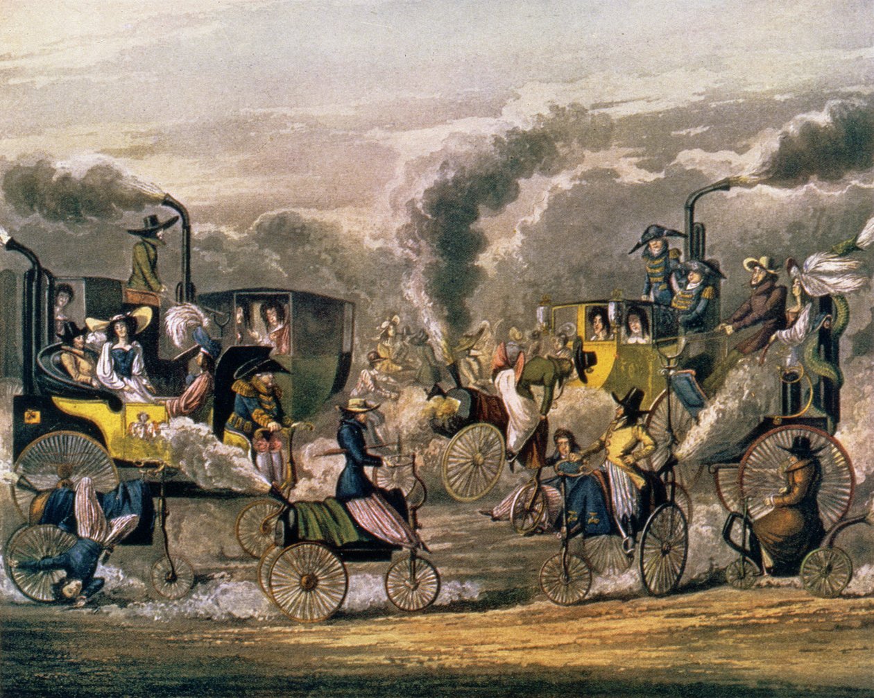 1831年摄政公园的景观，来自“蒸汽的进步”，酒吧。作者：S. und J. Fuller，1828 作者 亨利·托马斯·阿尔肯