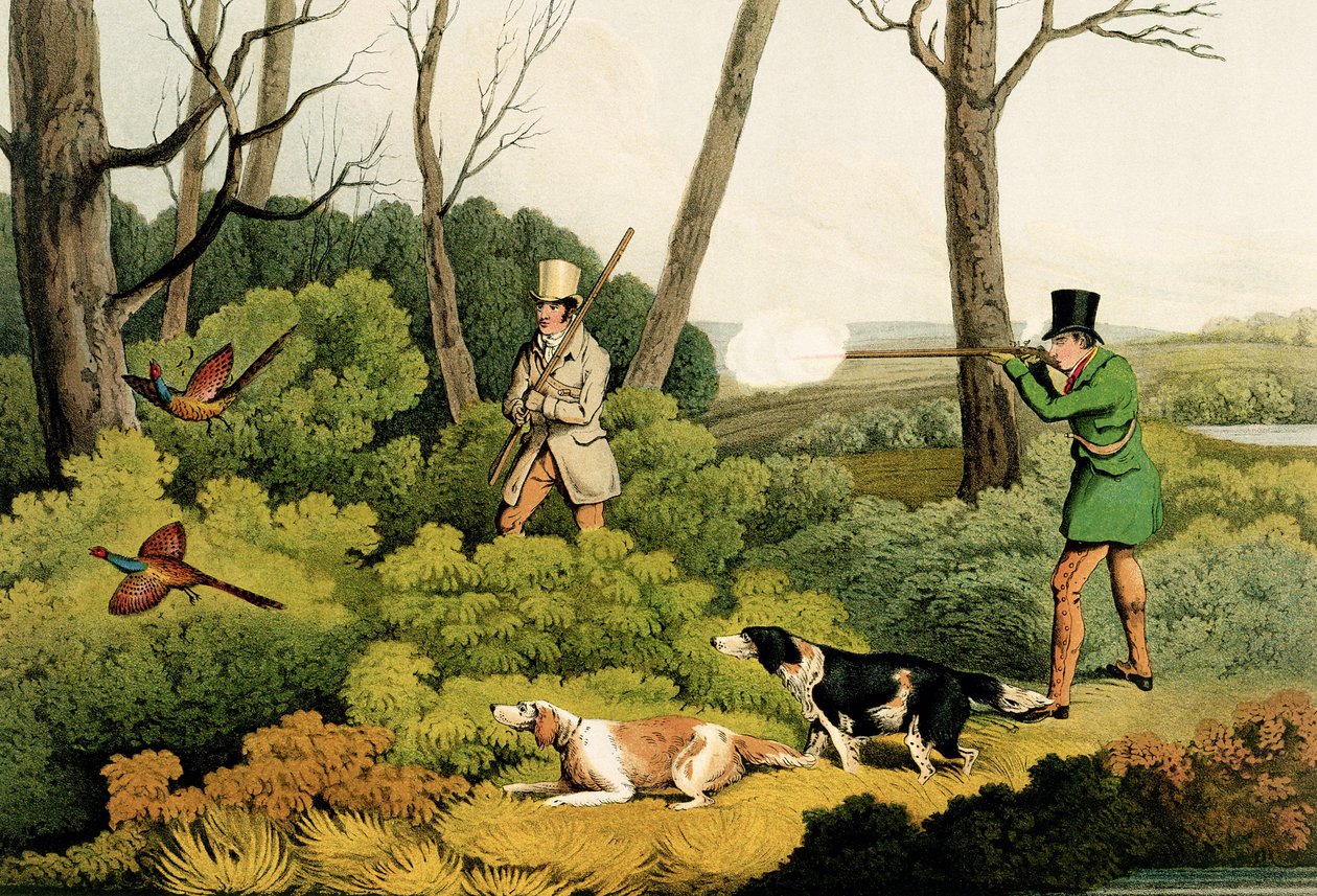 “雉鸡射击”，酒吧。作者：Thomas McLean，1820年（打印） 作者 亨利·托马斯·阿尔肯