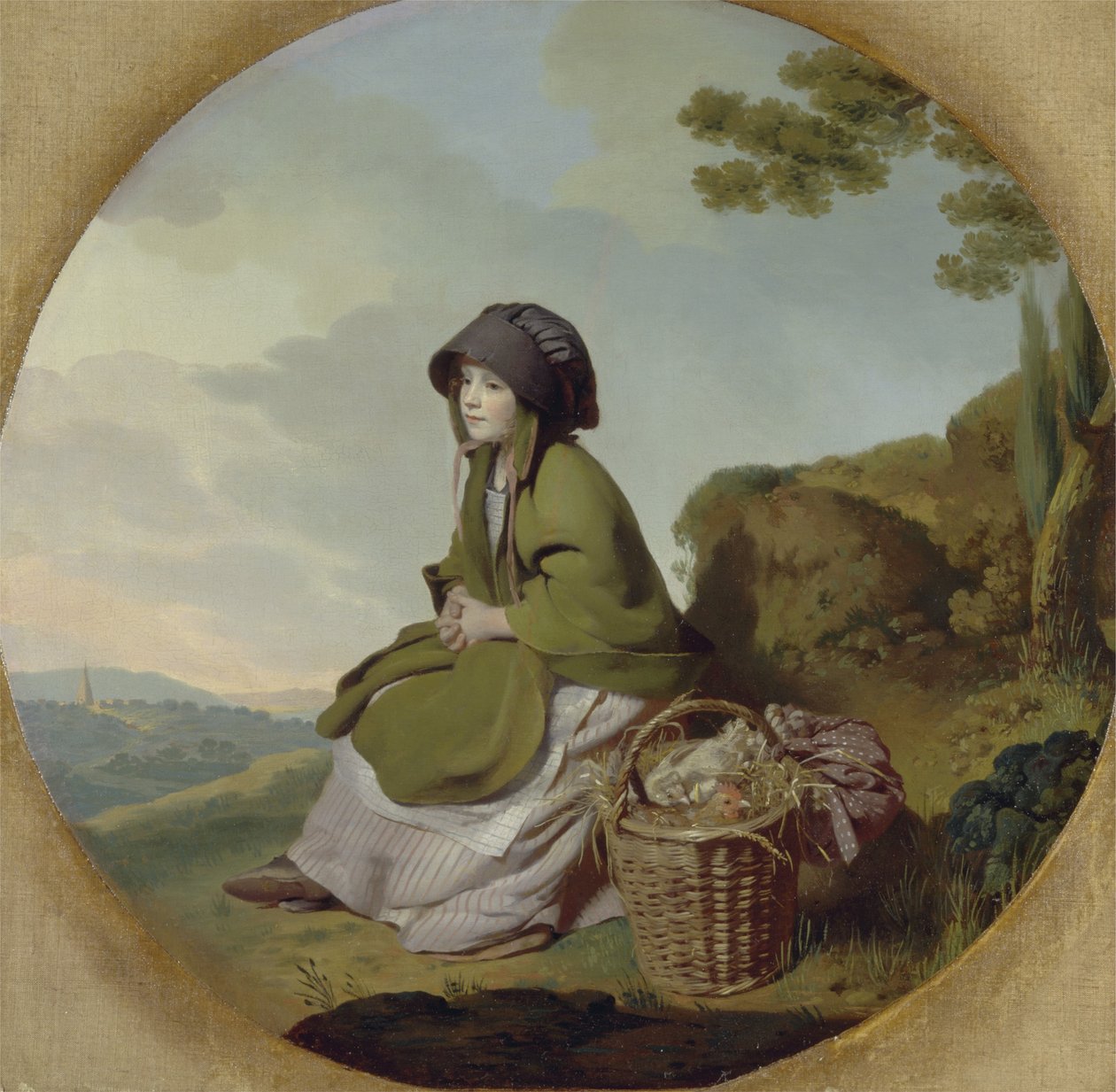 市场女孩（白银时代）c.1776-77 作者 亨利·沃尔顿