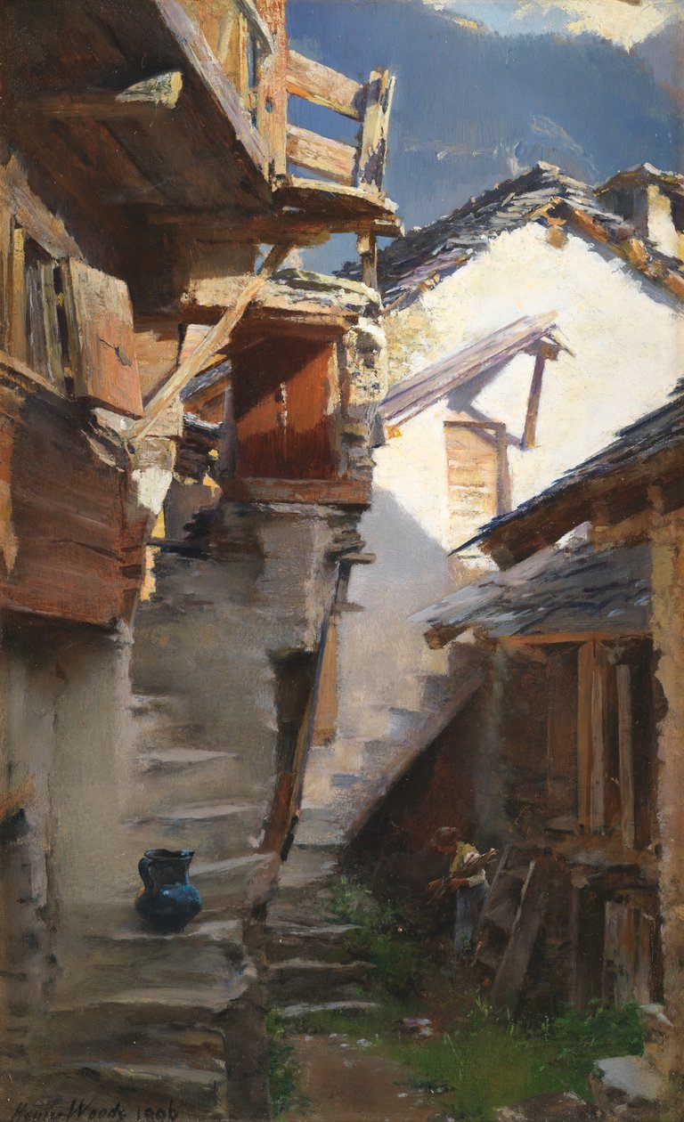 在罗讷河谷，1896年 作者 亨利·伍兹