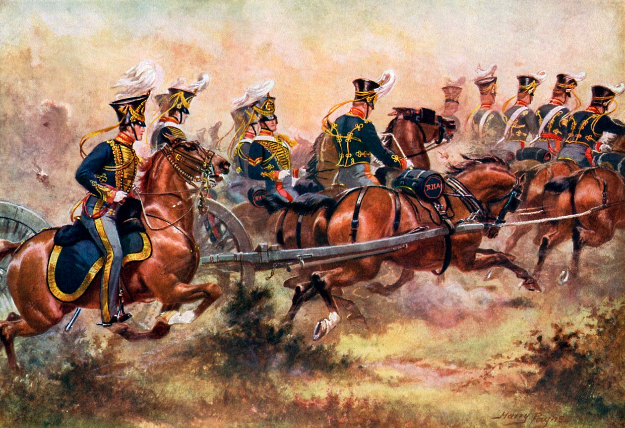 皇家骑兵队，约1832年"，约1920年。 作者 亨利·佩恩