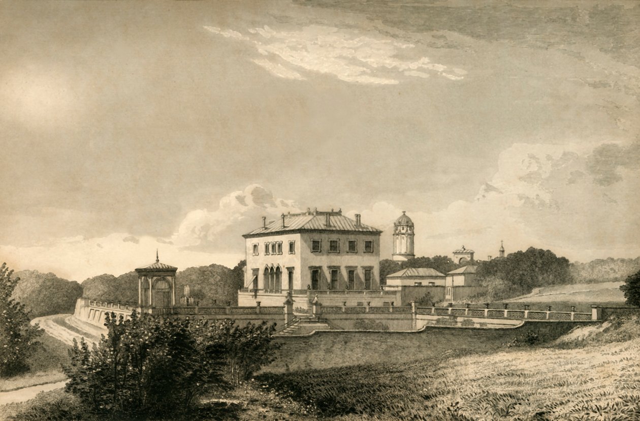 布莱顿的公园》，1835年。 作者 亨利·亚历山大·奥格