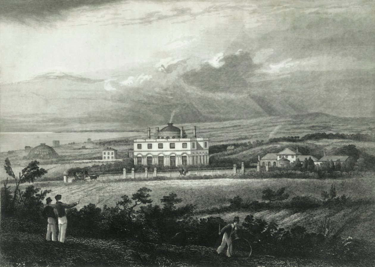 布莱顿圣殿文法学校》，1835年。 作者 亨利·亚历山大·奥格