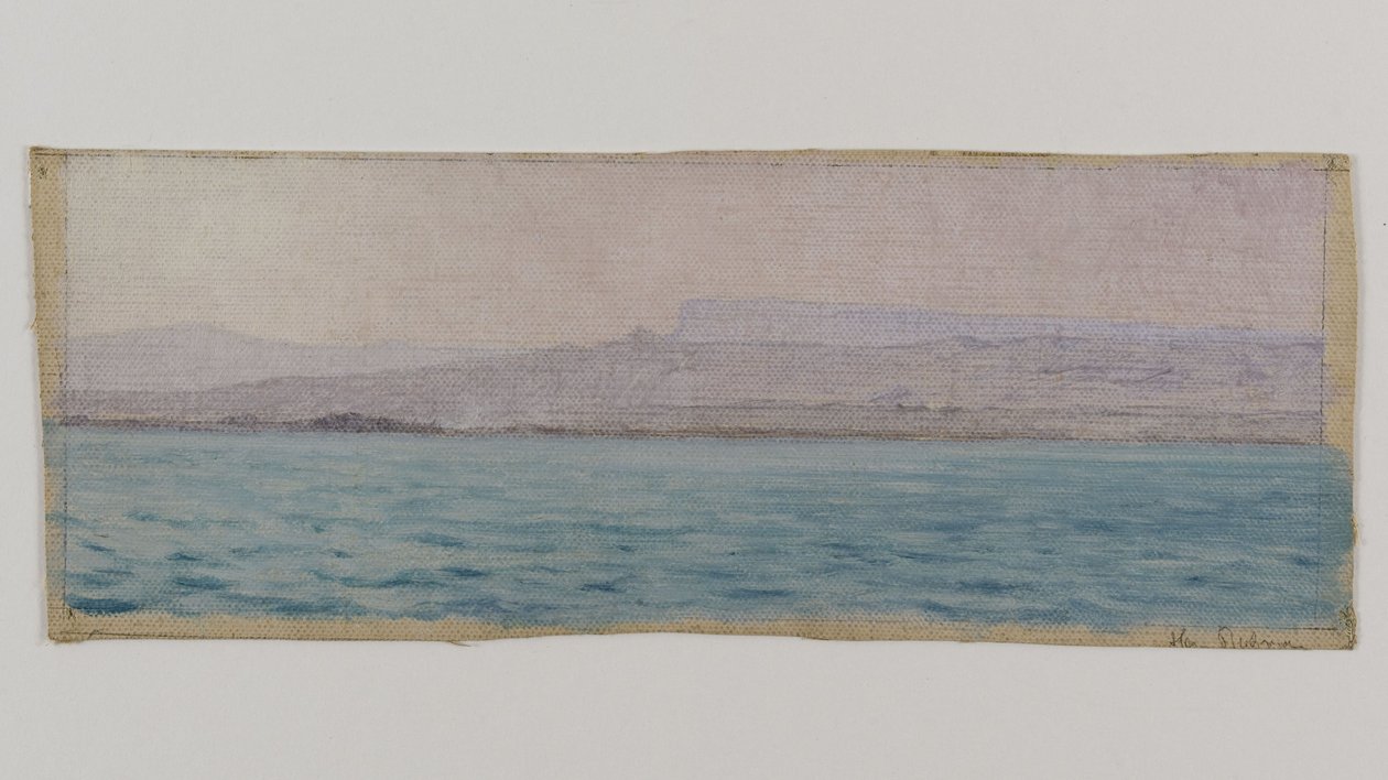 埃及尼罗河畔，约 1891 年（布面油画） 作者 亨利·布罗克曼·克努森