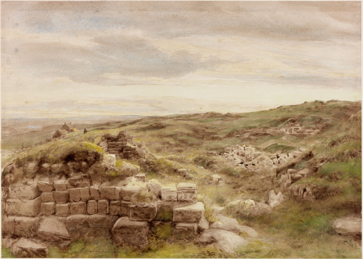 Housesteads（bodycolour） 作者 亨利·伯顿·理查森