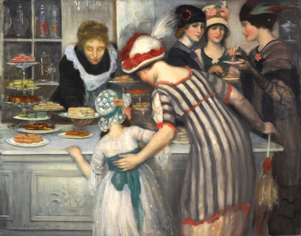 Dans la Patisserie , 1911年。 作者 亨利·卡洛·德尔维耶