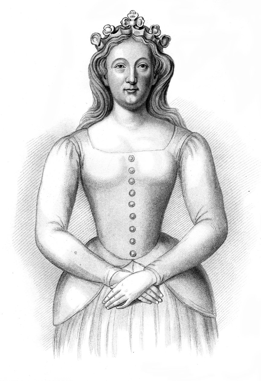 海诺的菲利帕（Philippa of Hainault），1851年。 作者 亨利·科尔本