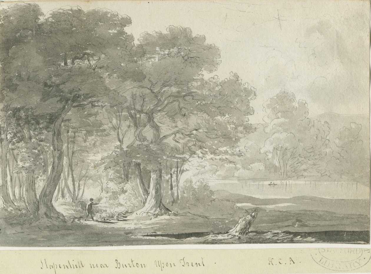 Burton-uponTrent - Stapenhill：棕褐色绘图，nd [1788-1855]（绘图） 作者 亨利·柯曾·奥尔波特