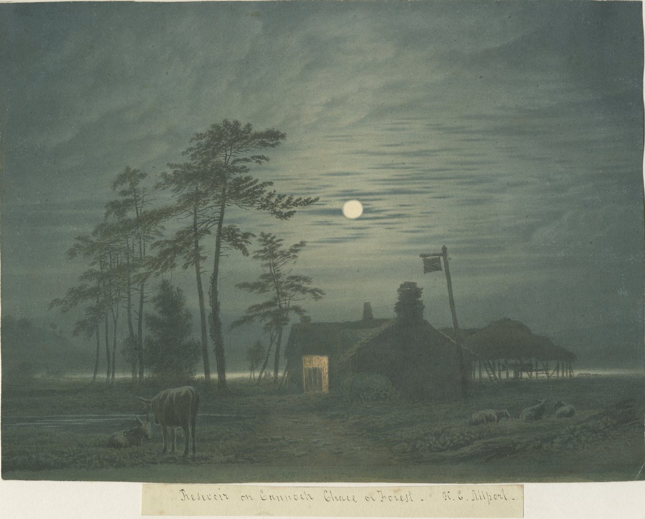 Cannock Chase：绘画，nd [1788-1855] 作者 亨利·柯曾·奥尔波特