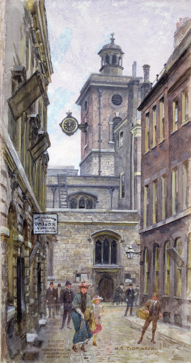 St. Olave&39;s，Hart Street，1900 作者 亨利·爱德华·蒂德马什
