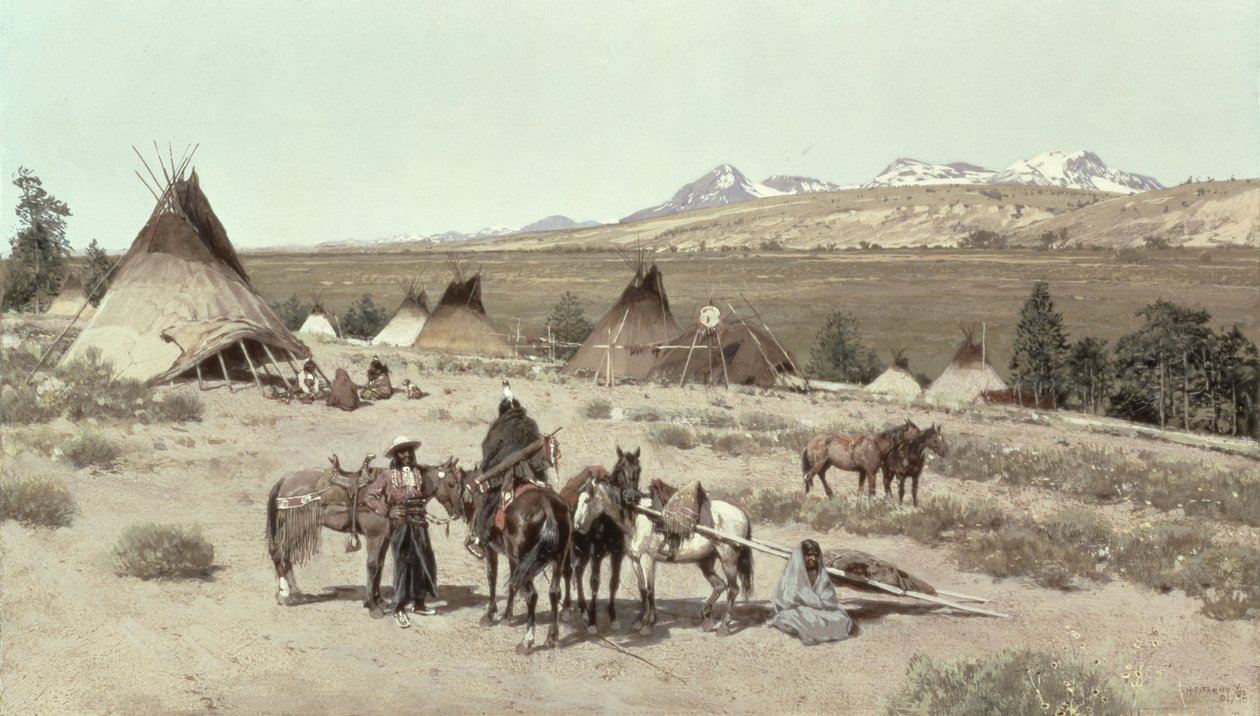 印度营地，1892年 作者 亨利·弗朗索瓦·法尼