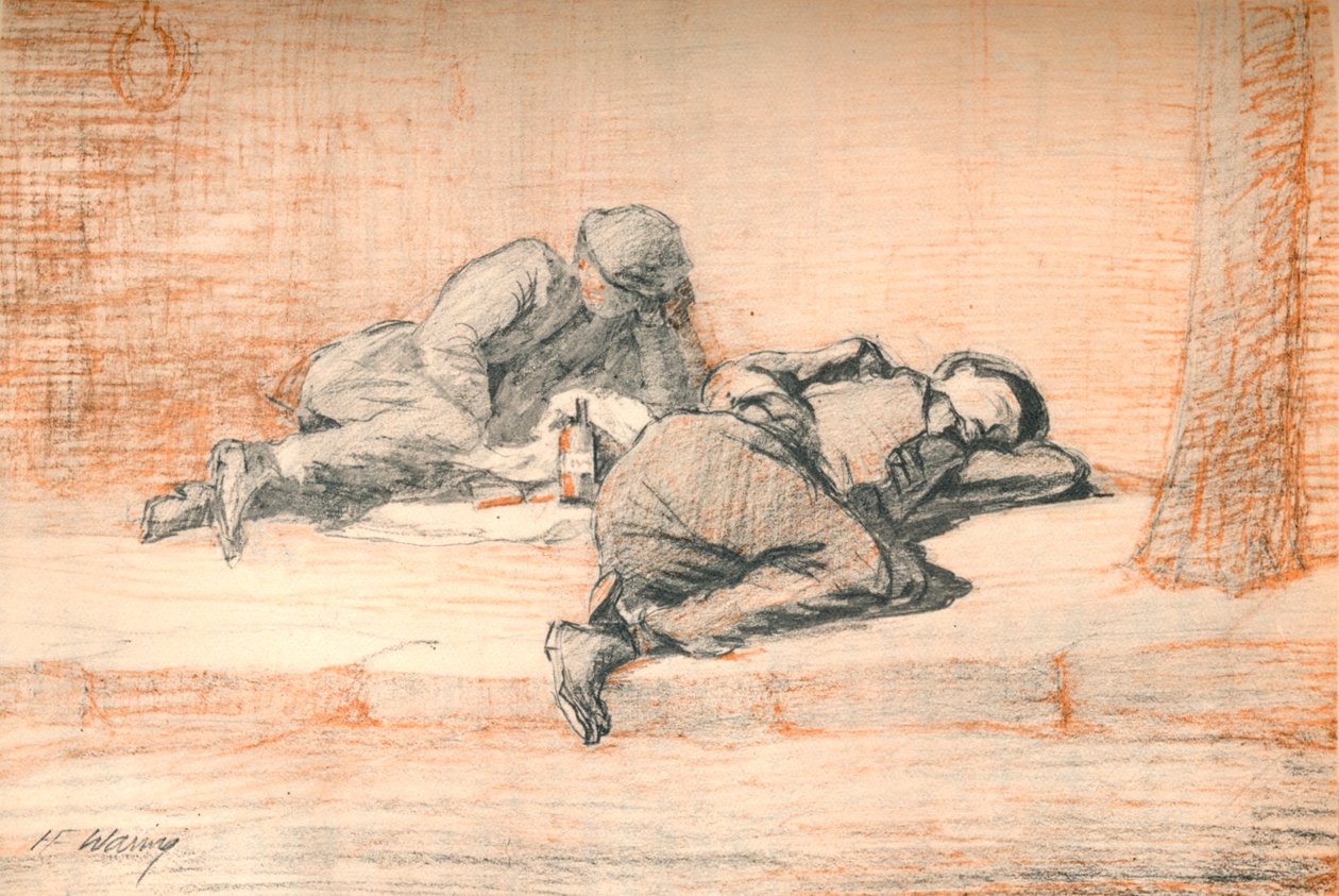 距离Berry Walls先生流淌的裂缝很远，c1927，1927年 作者 亨利·弗兰克斯·沃林