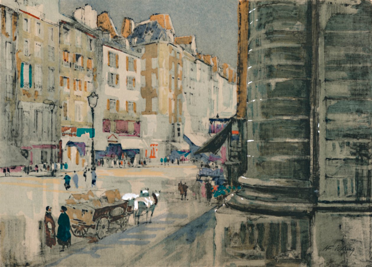 圣安托万革命街，1927年左右，1927年 作者 亨利·弗兰克斯·沃林