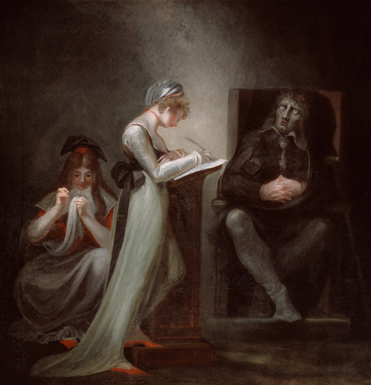 米尔顿对他女儿的口述，1794年。 作者 约翰·海因里希·富斯里