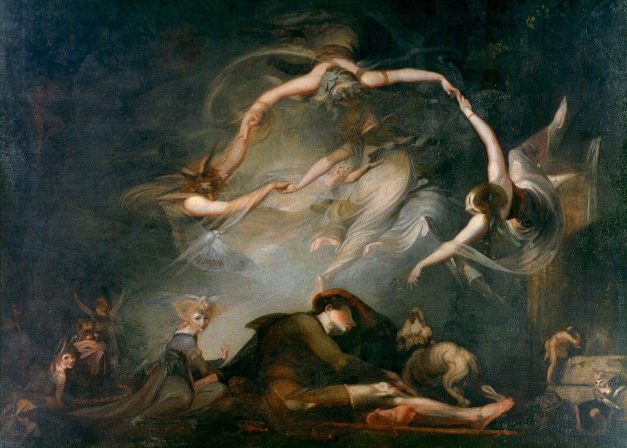 《牧羊人的梦》，失乐园，1793年 作者 约翰·海因里希·富斯里