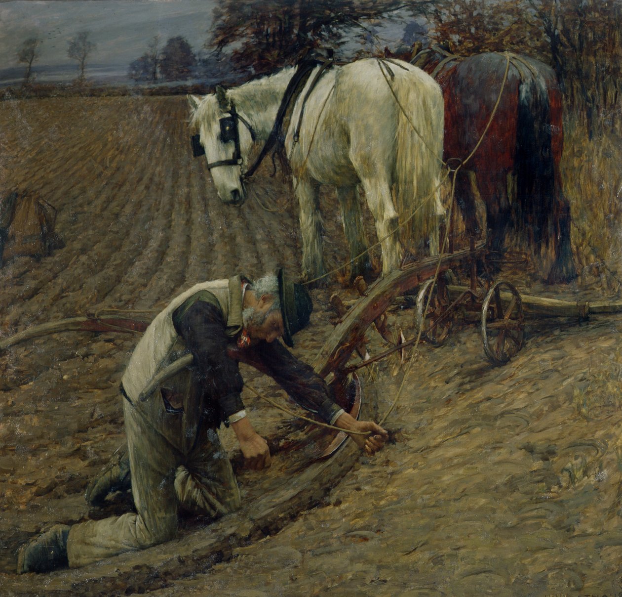 The Last Furrow，1895 作者 亨利·赫伯特·拉唐格