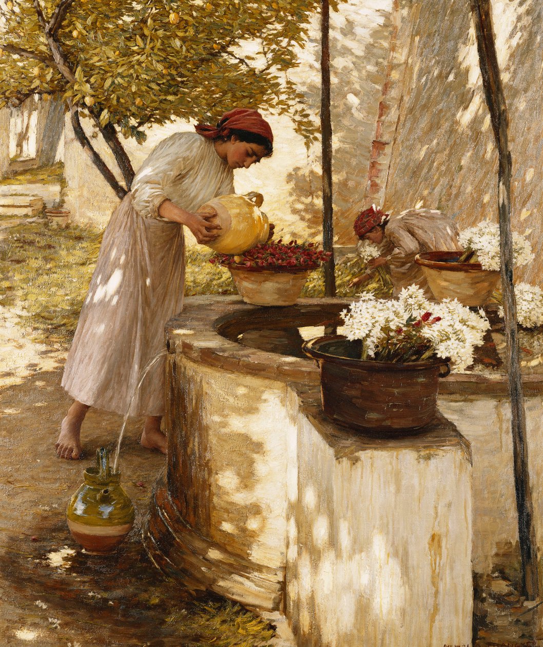 利古里亚（Liguria）的冬天，1906年 作者 亨利·赫伯特·拉唐格