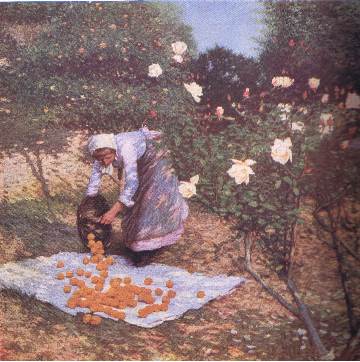 普罗旺斯的冬天，Bibbys年度，1916-1917 作者 亨利·赫伯特（La Thangue）之后