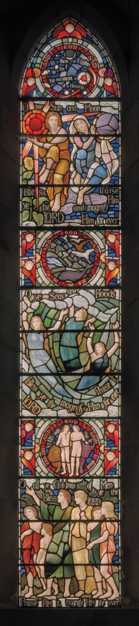 Benedicite Window，c.1895（彩色玻璃） 作者 亨利·假日