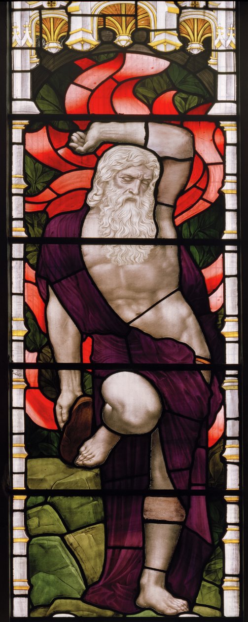 Evesham，All Saints，James Powell＆Sons，Henry Holiday，Moses，1882 作者 亨利·假日