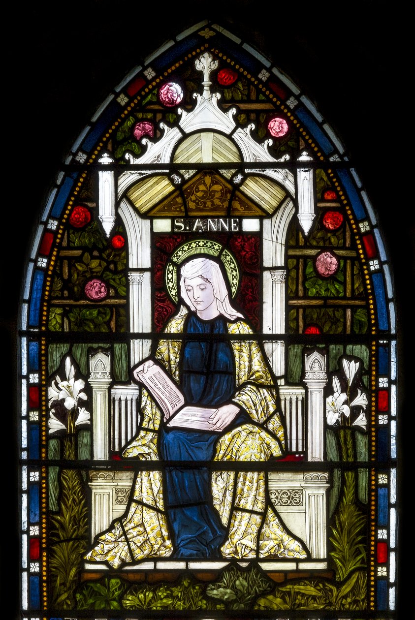 Kirkstall，St Stephen，Heaton Butler＆Bayne，Henry Holiday，St Anne，c.1870 作者 亨利·假日