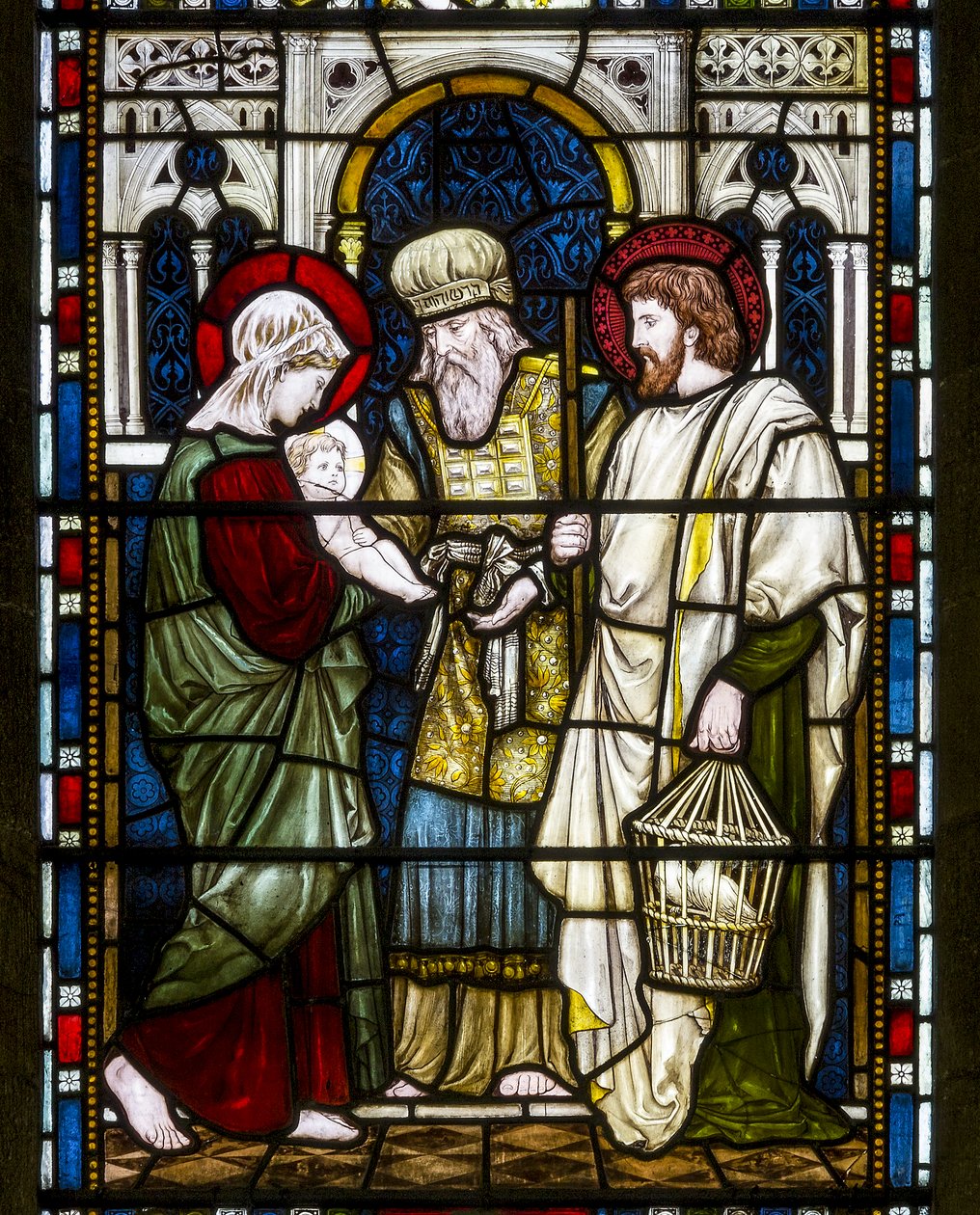 Kirkstall，St Stephen，Heaton Butler＆Bayne，Henry Holiday，The Presentation，c.1870 作者 亨利·假日