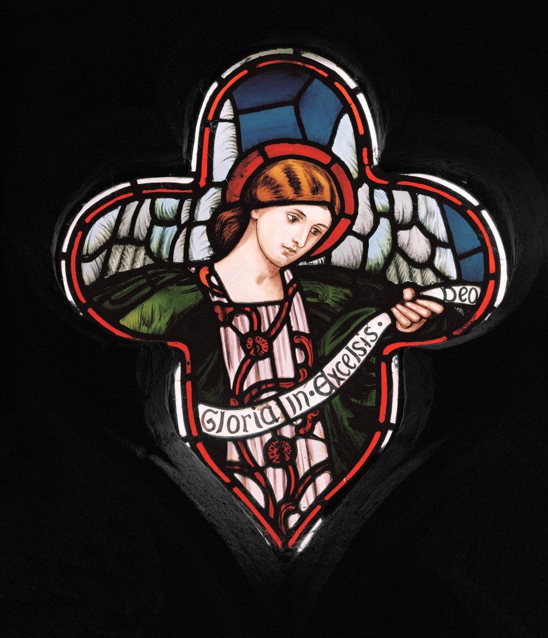 Quatrefoil Angel，1863（彩色玻璃） 作者 亨利·假日