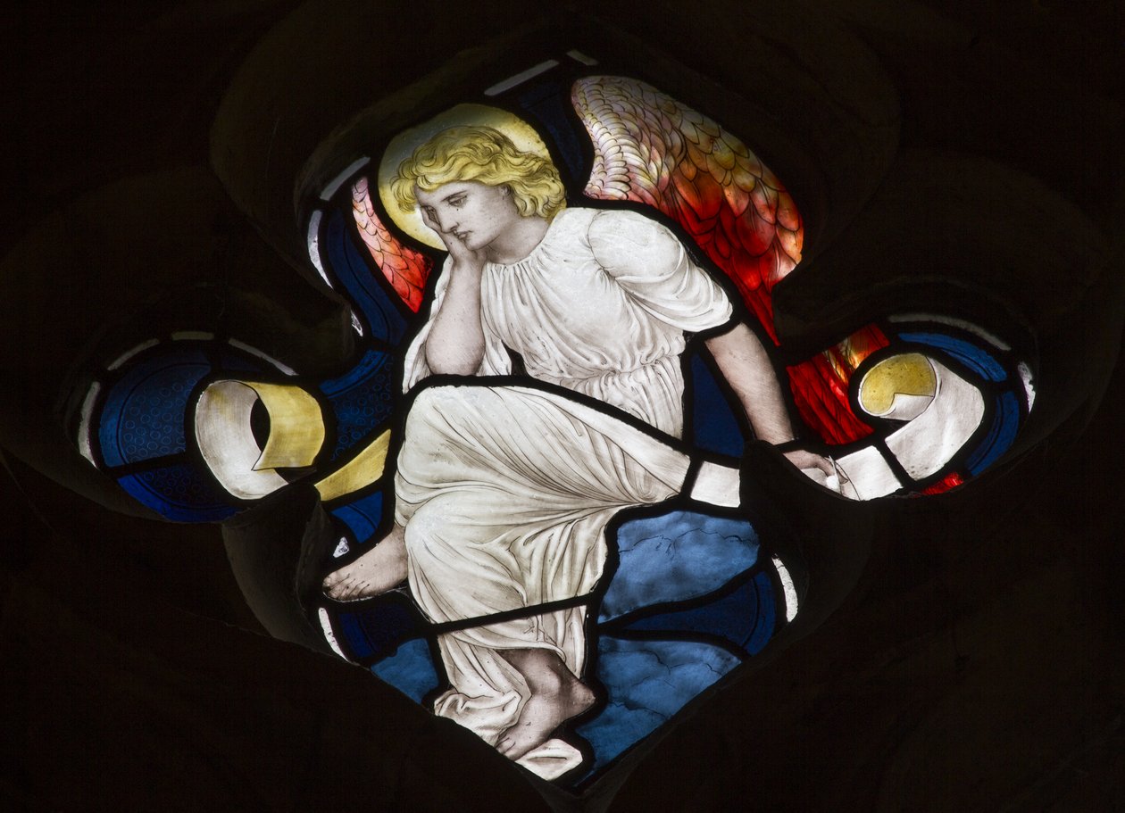 Quatrefoil Tracery Angel，1882 作者 亨利·假日
