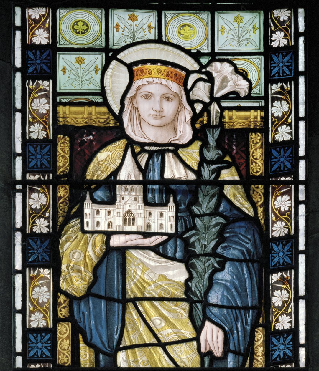 St Frideswide, 约1872年（彩色玻璃）。 作者 亨利·假日