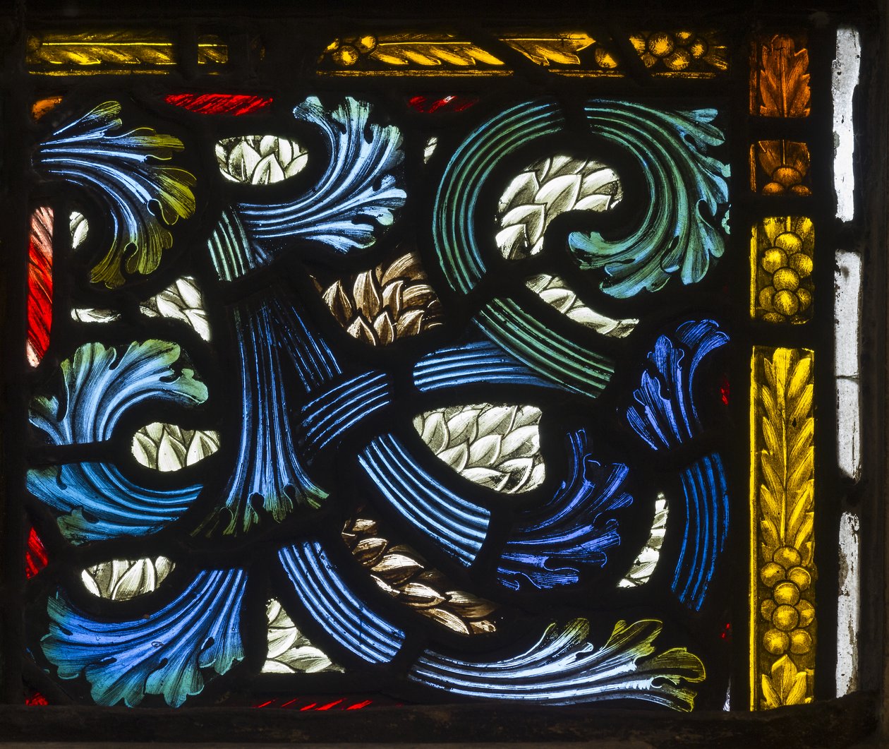 Westminster，St Margaret，James Powell＆Sons，Henry Holiday，Pattern detail，1883 作者 亨利·假日