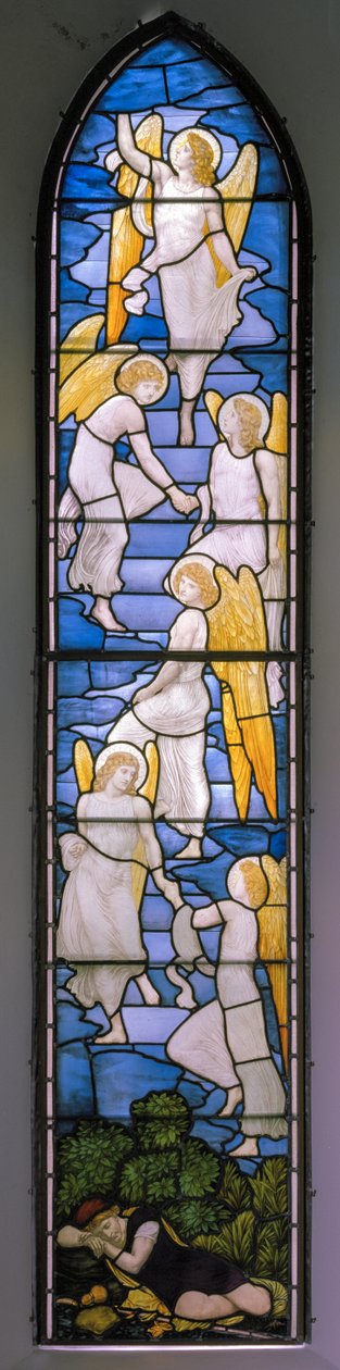 Wolsingham，St Mary和St Stephen，James Powell＆Sons，Henry Holiday，Jacobs Ladder，1881 作者 亨利·假日