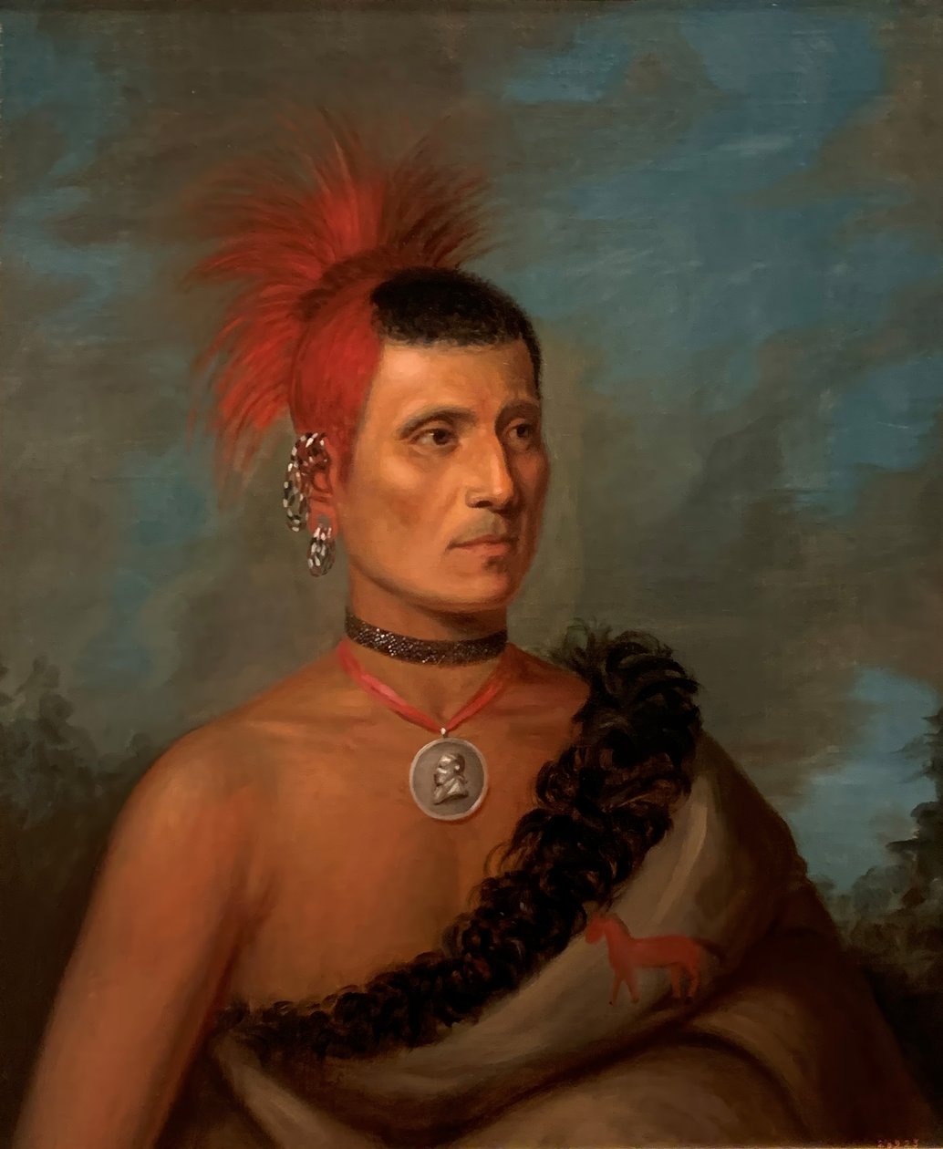 Pes-ke-Le-Cha-Co，1832-33。 作者 亨利·英曼