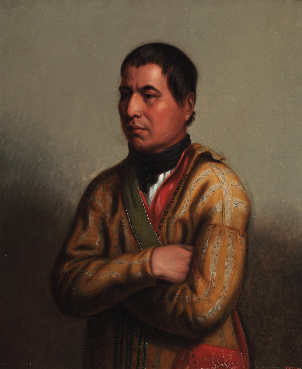 身份不明的塞米诺尔人 1831 年（布面油画） 作者 亨利·英曼