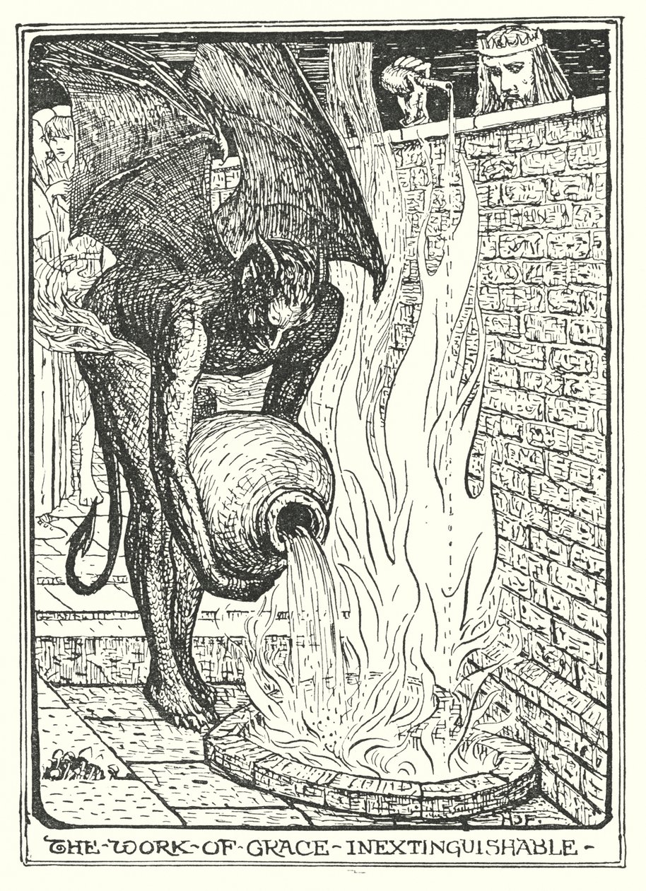 约翰-班扬的《天路历程》插图（石版画） 作者 亨利·正义·福特