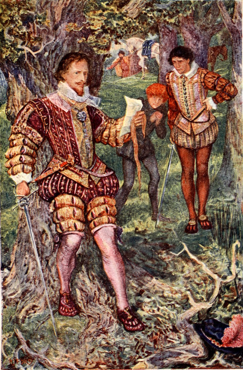 Leicester seizes the letter from his wife Amy, telling of Varney