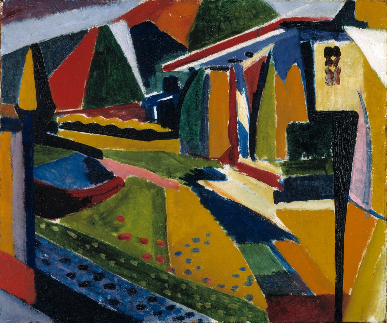 抽象风景，1915-1916。 作者 亨利·莱曼·萨恩