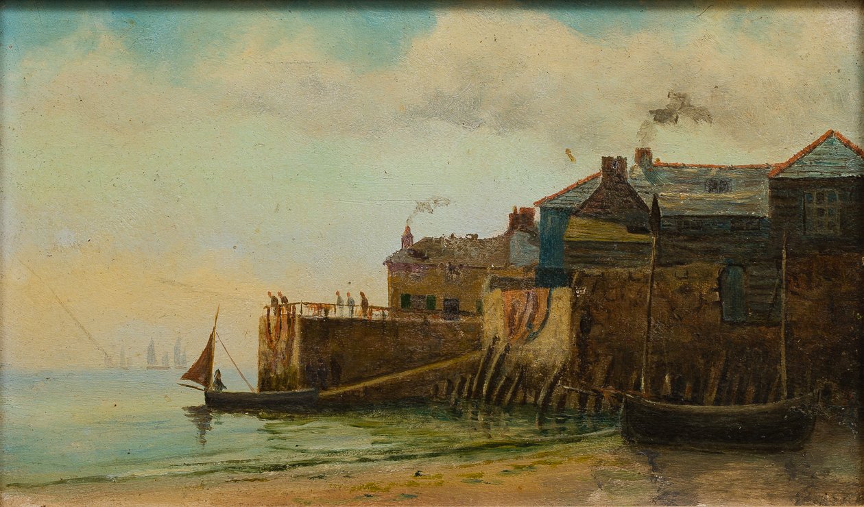 Keel Alley，Newlyn 作者 亨利·马丁