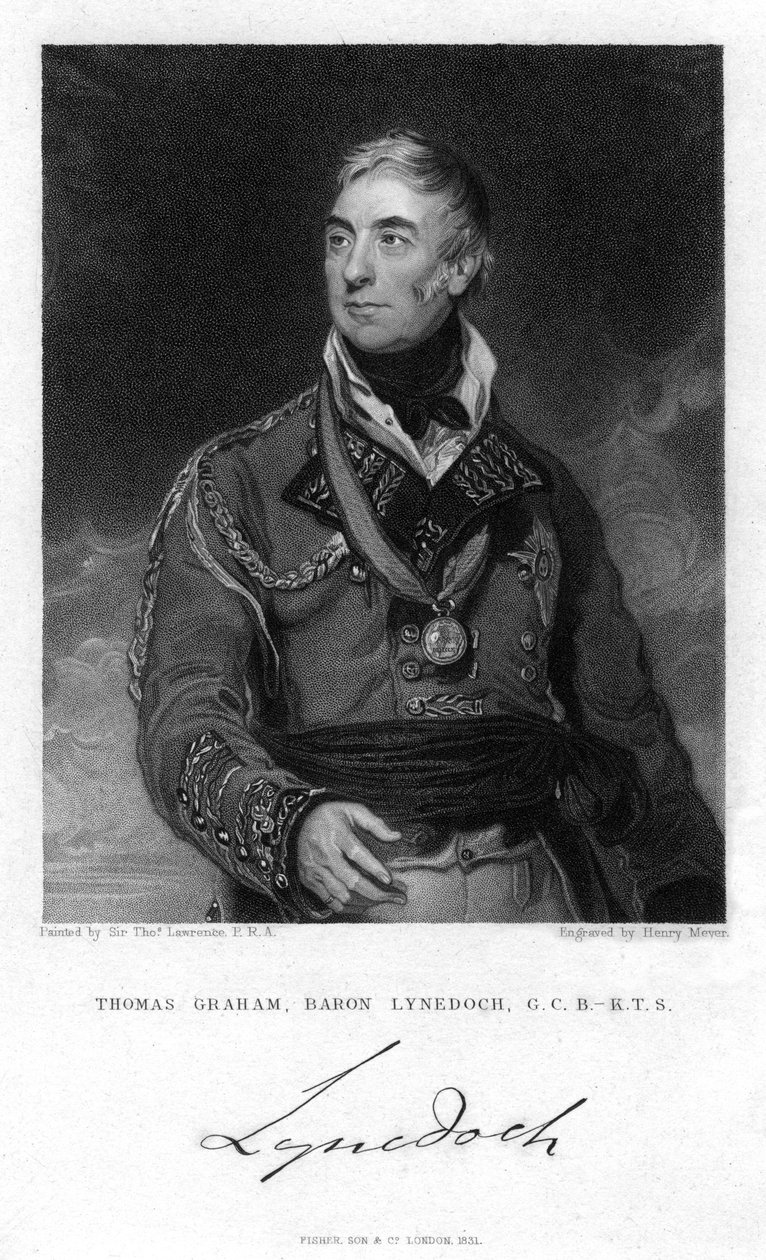 托马斯·格雷厄姆（Thomas Graham），第一位Lynedoch男爵，苏格兰政治家和士兵，1831年 作者 亨利·迈耶