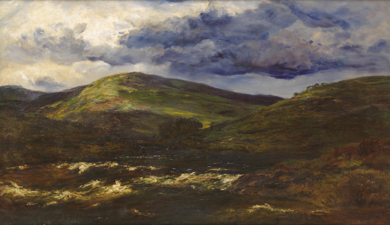 格伦·奥奇（Glen Orchy），《风暴来了》，1895年 作者 亨利摩尔