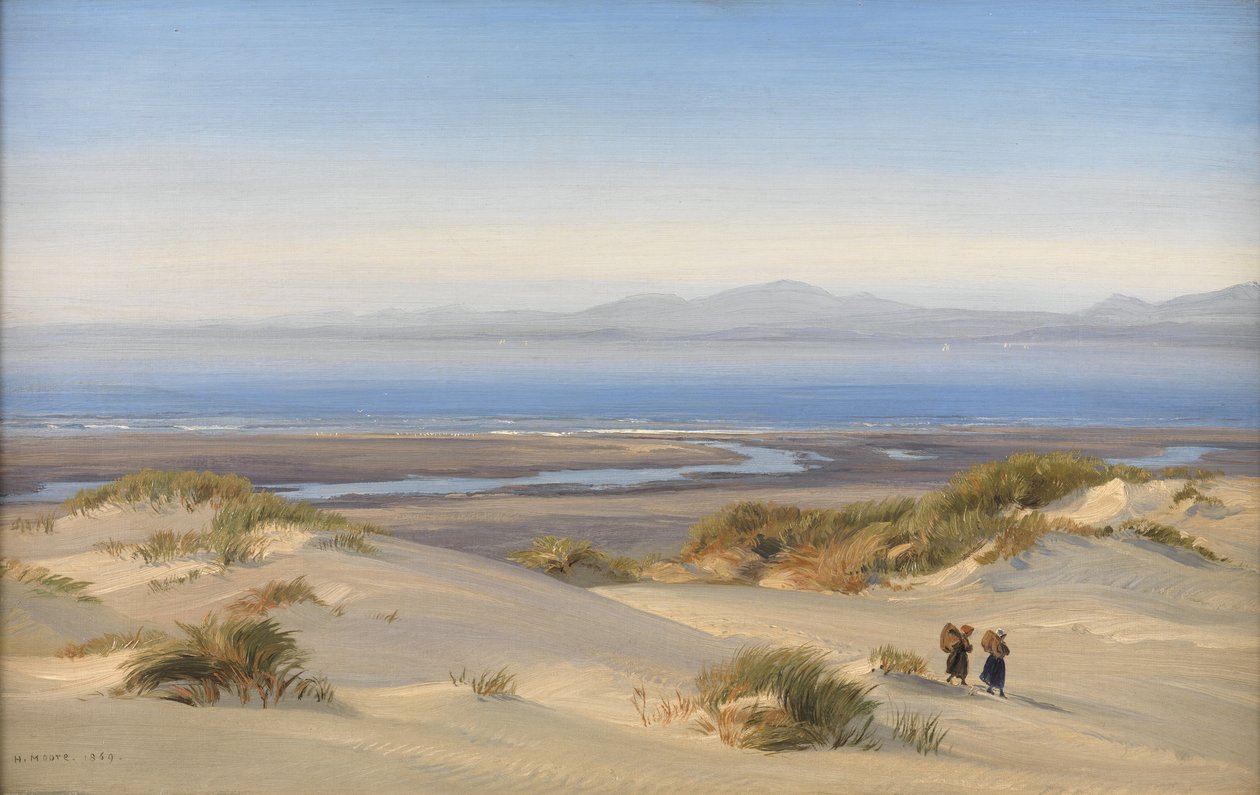 Harlech海滩，1869年 作者 亨利摩尔