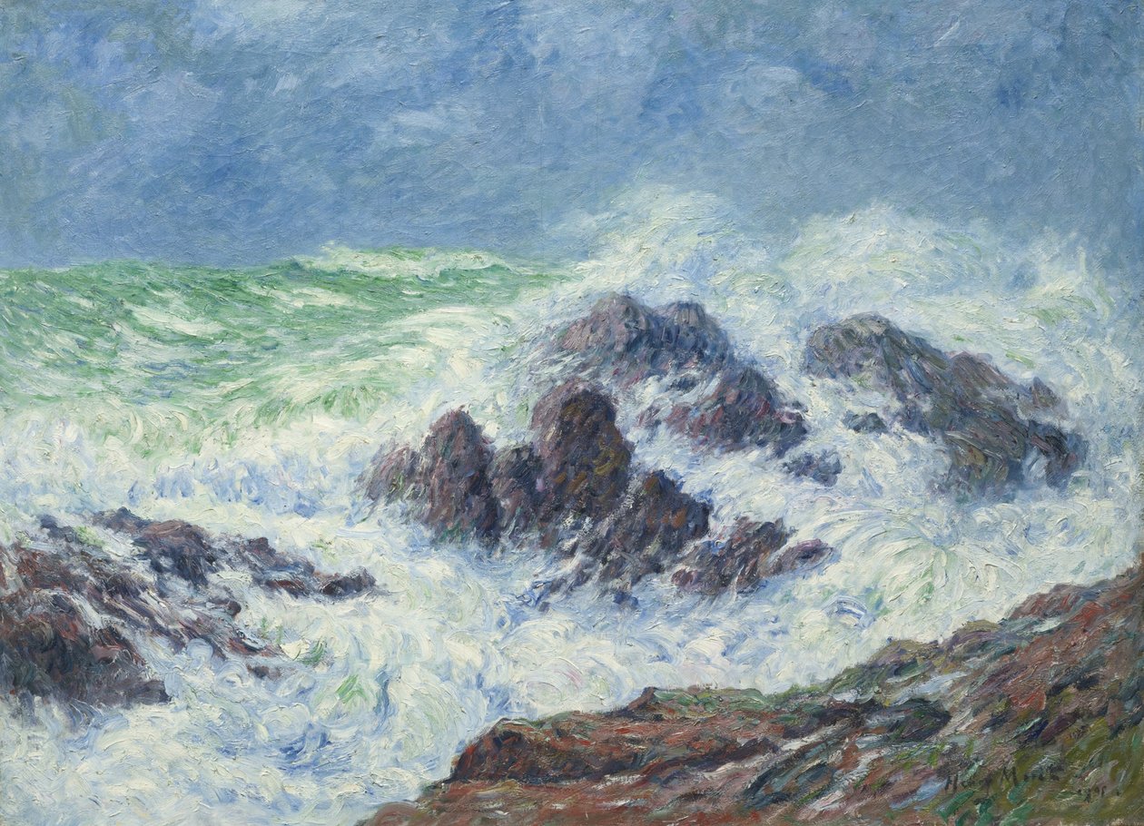 1905年，Pointe de Penmarch的Saint Grenoble的恶劣天气 作者 亨利莫雷特