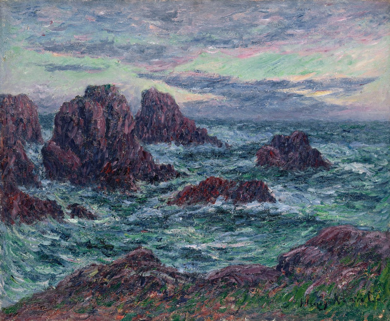 瓦森特的夜晚； Le Soir a Oussant 作者 亨利莫雷特