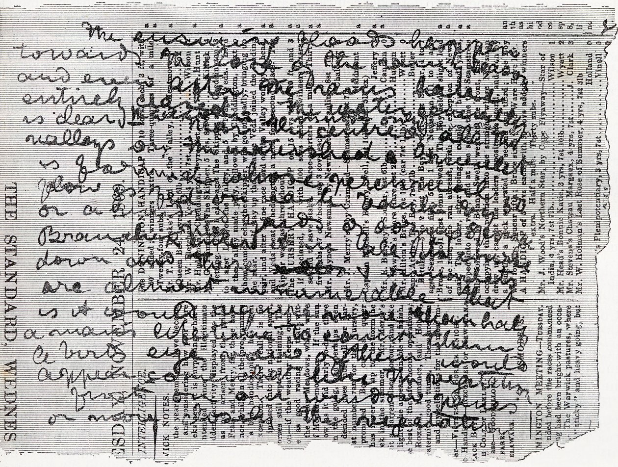 斯坦利日记的碎片，来自“手中的世界”的插图，于1878年出版 作者 亨利·莫顿·斯坦利