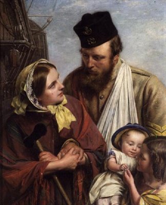 Home Again，1858（另见68094） 作者 亨利·尼尔森·奥尼尔