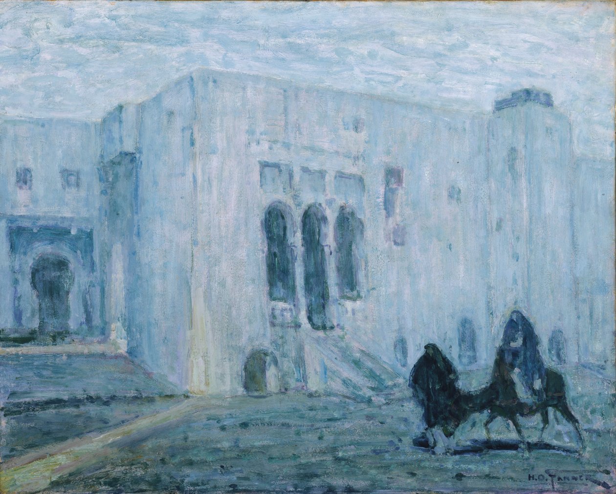 司法宫，丹吉尔，约1912-1913年。 作者 亨利·奥萨瓦·坦纳
