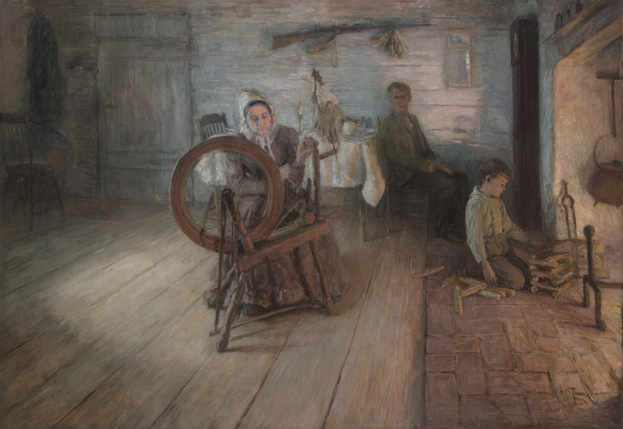 旋转的火光 - 乔治华盛顿格雷少年时代，1894年 作者 亨利·奥萨瓦·坦纳
