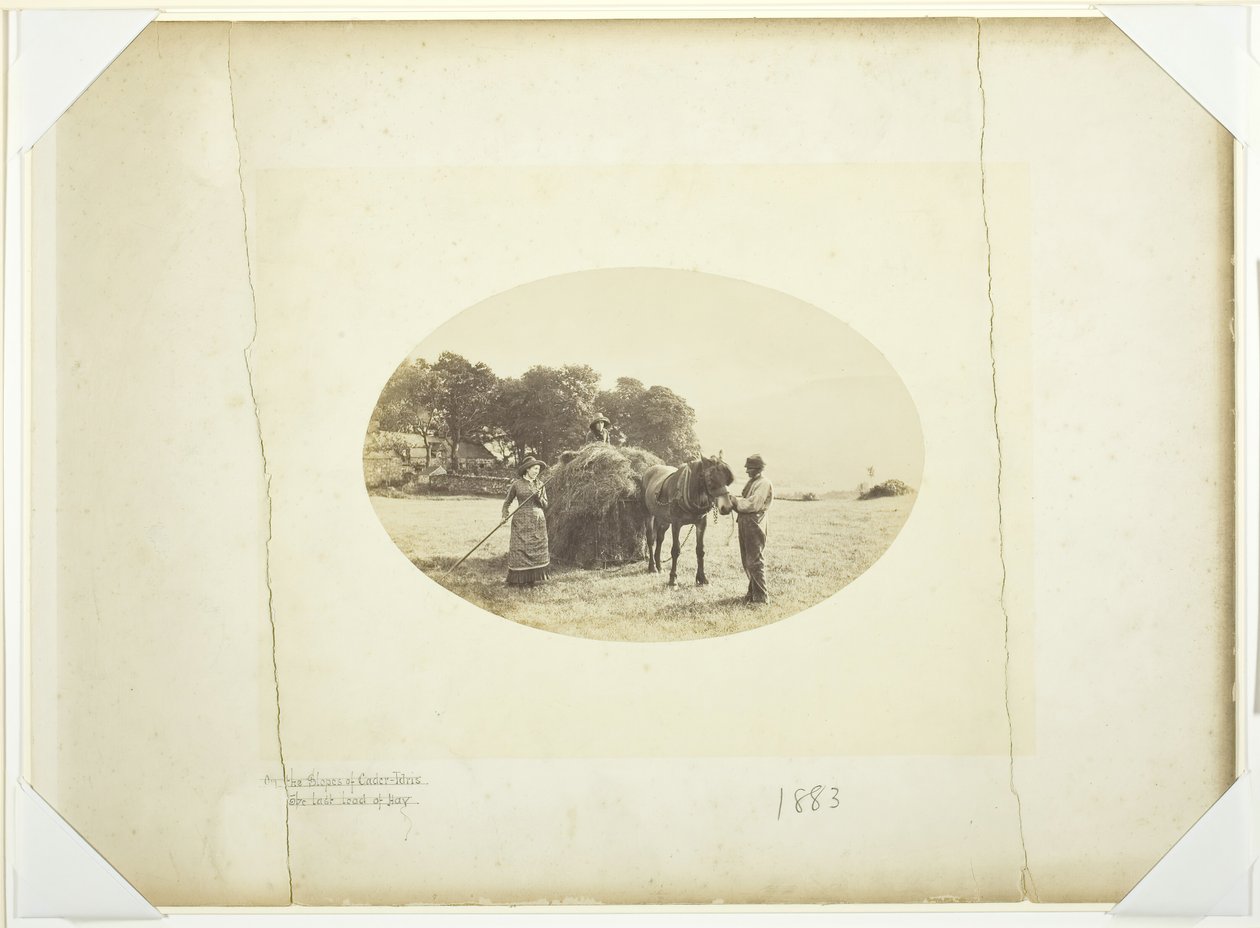 在卡德-伊德里斯山坡上，最后一车干草，1883年。 作者 亨利·桃·鲁滨逊